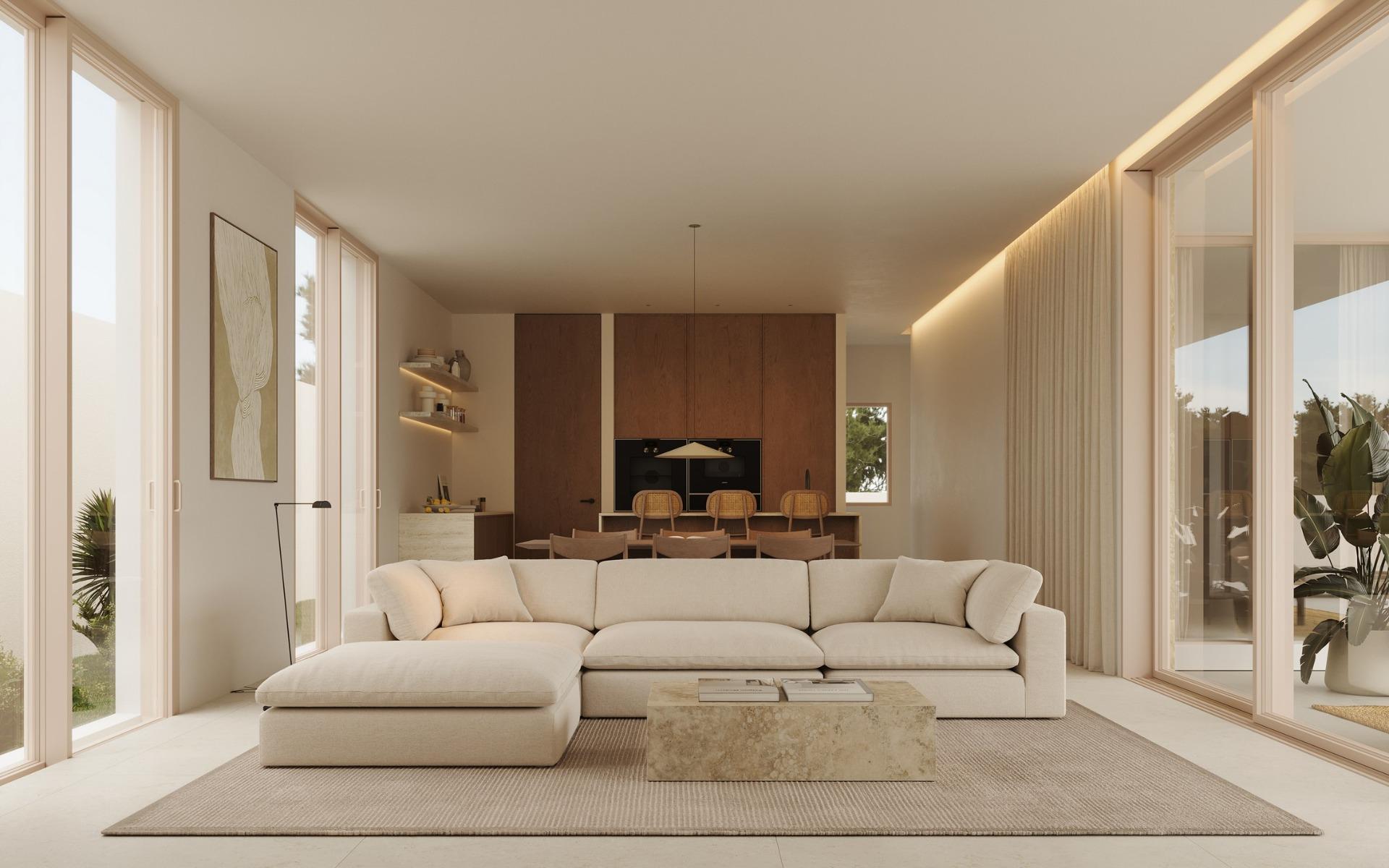 Villas contemporáneas de nueva construcción en Polop Hills con piscina privada