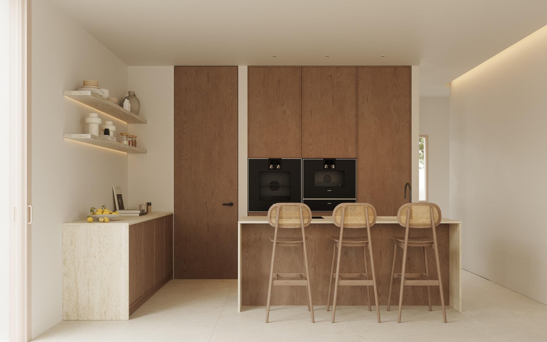 Villas contemporáneas de nueva construcción en Polop Hills con piscina privada