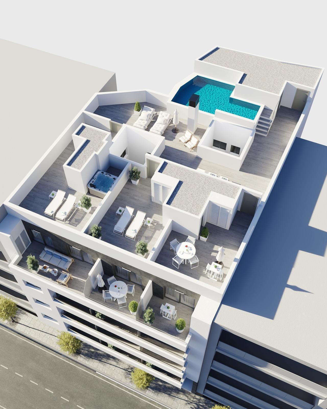 Apartamentos de nueva construcción en Torrevieja A solo 400 m de la Playa del Cura