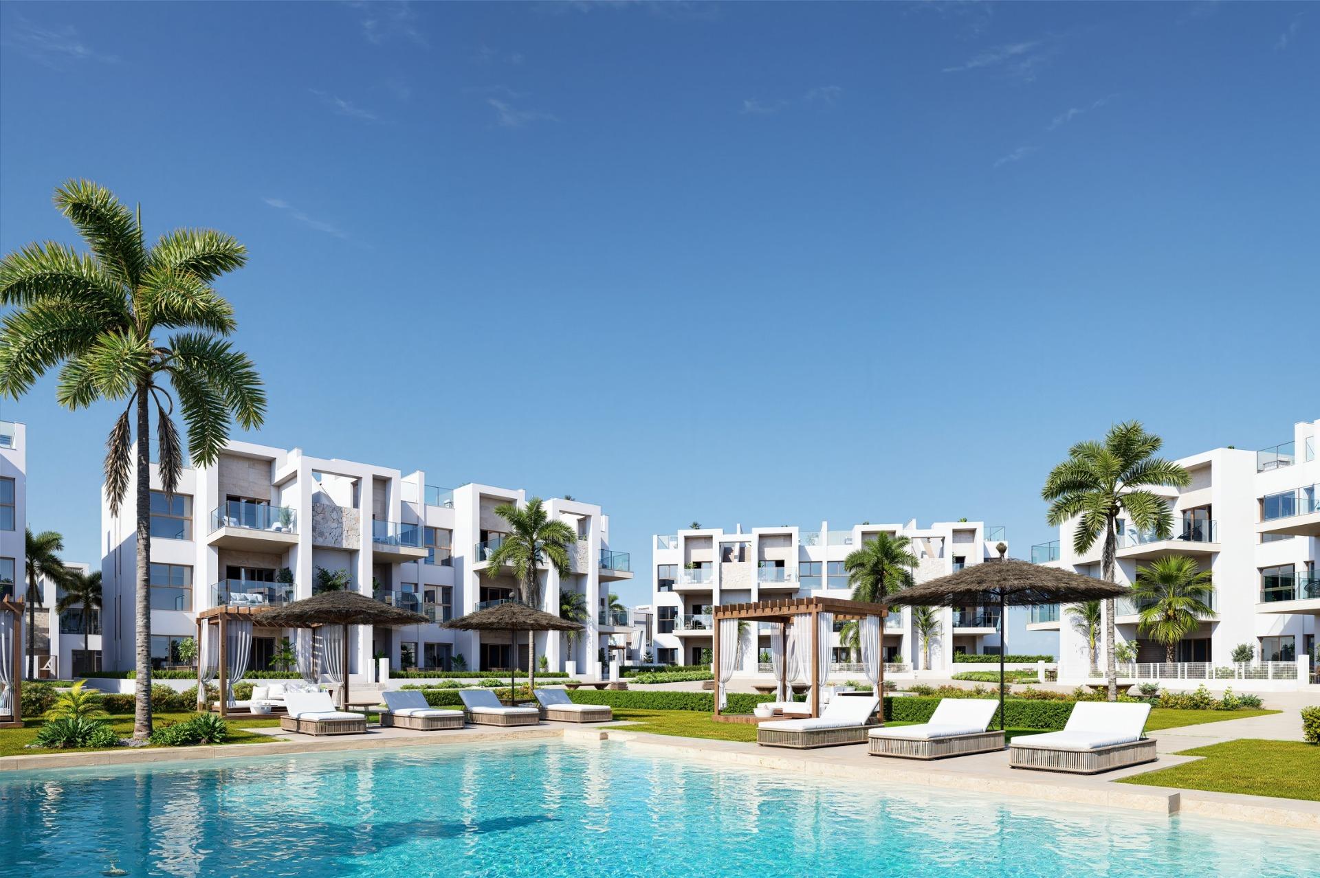 Apartamentos de nueva construcción en La Serena Golf-Los Alcázares, cerca de la playa