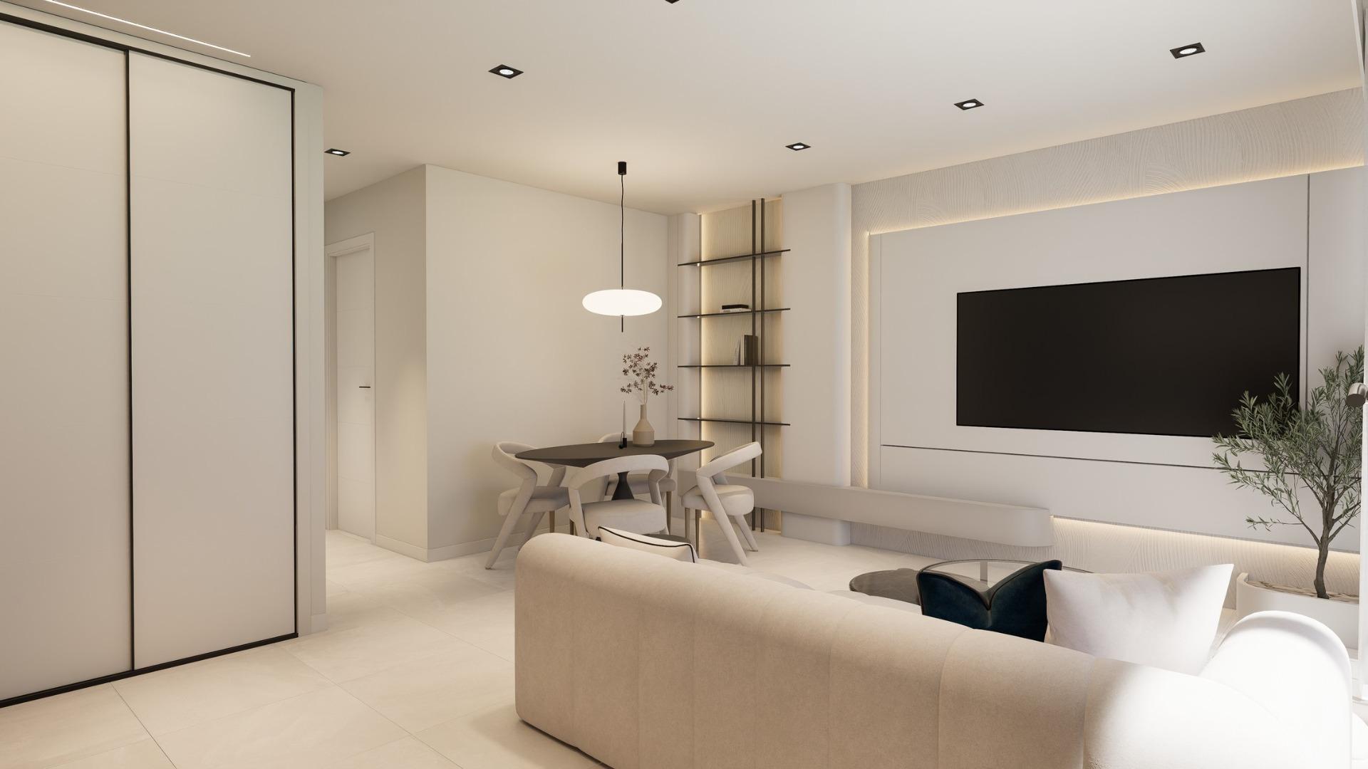 Bungalows de nueva construcción con jardín o solárium cerca de la playa en Pilar de la Horadada