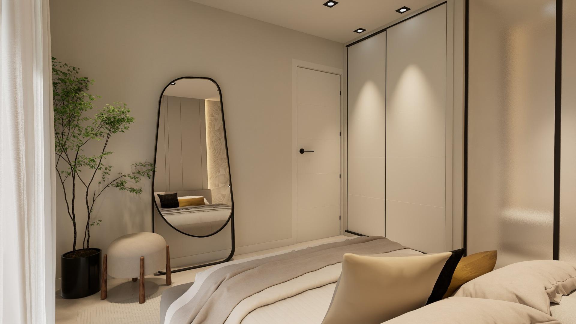 Bungalows de nueva construcción con jardín o solárium cerca de la playa en Pilar de la Horadada