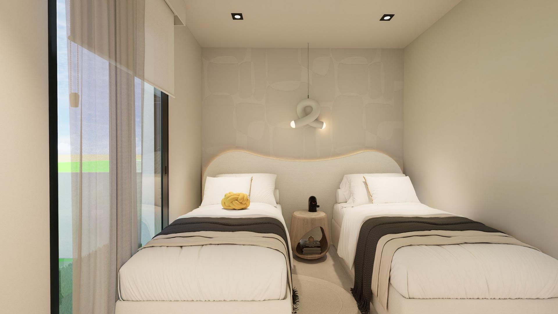 Bungalows de nueva construcción con jardín o solárium cerca de la playa en Pilar de la Horadada