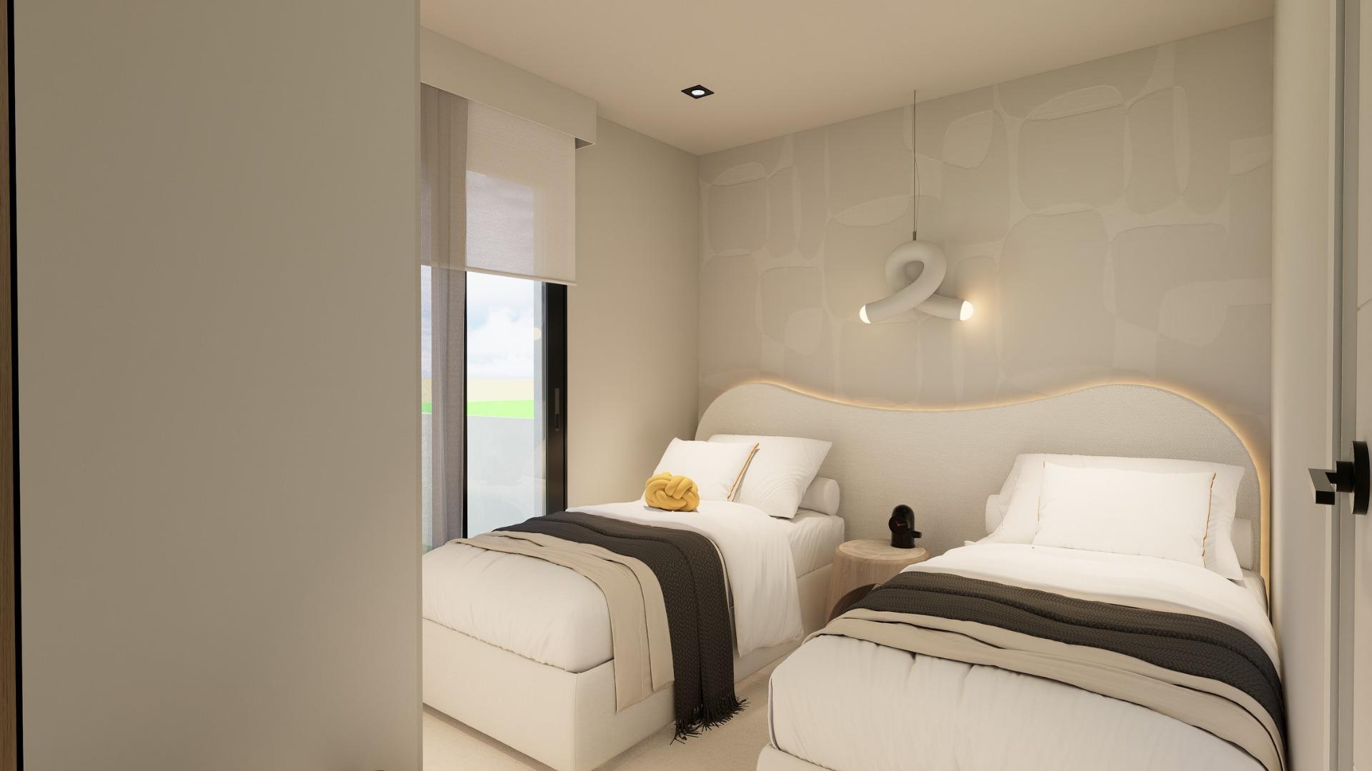 Bungalows de nueva construcción con jardín o solárium cerca de la playa en Pilar de la Horadada