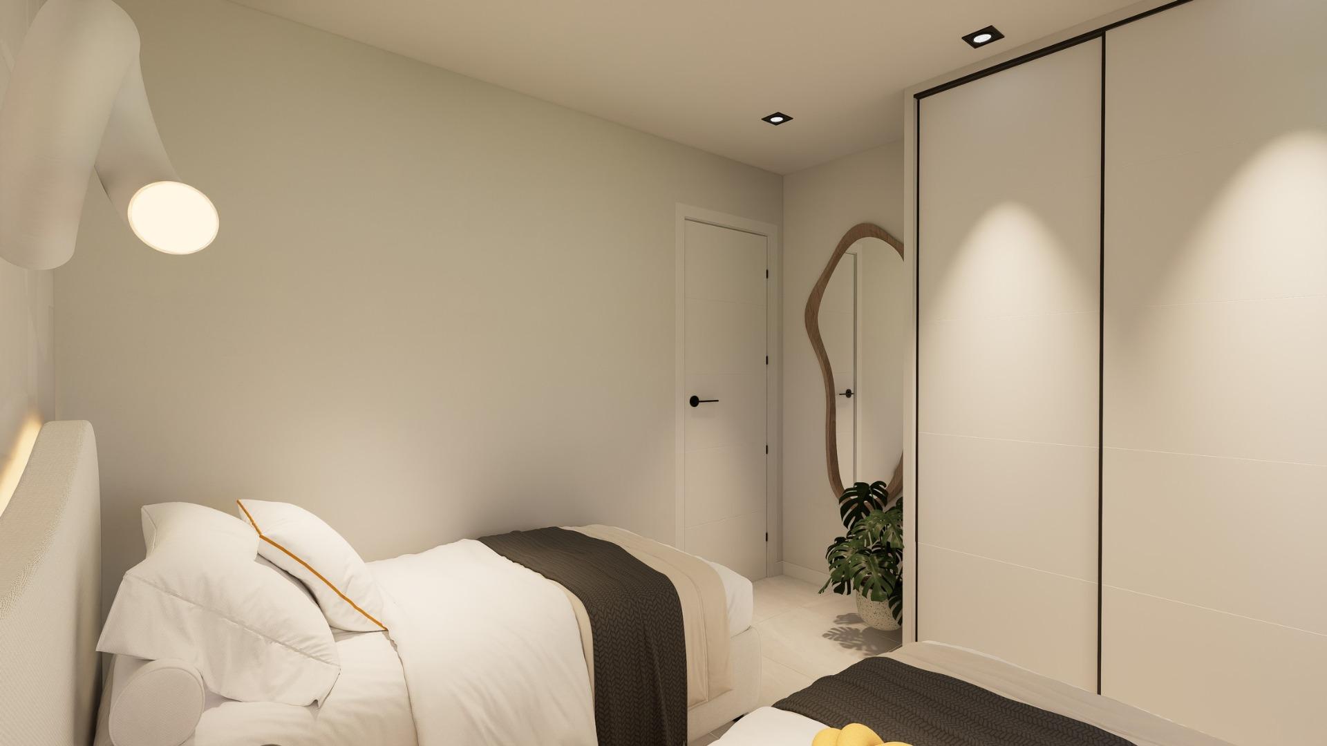 Bungalows de nueva construcción con jardín o solárium cerca de la playa en Pilar de la Horadada