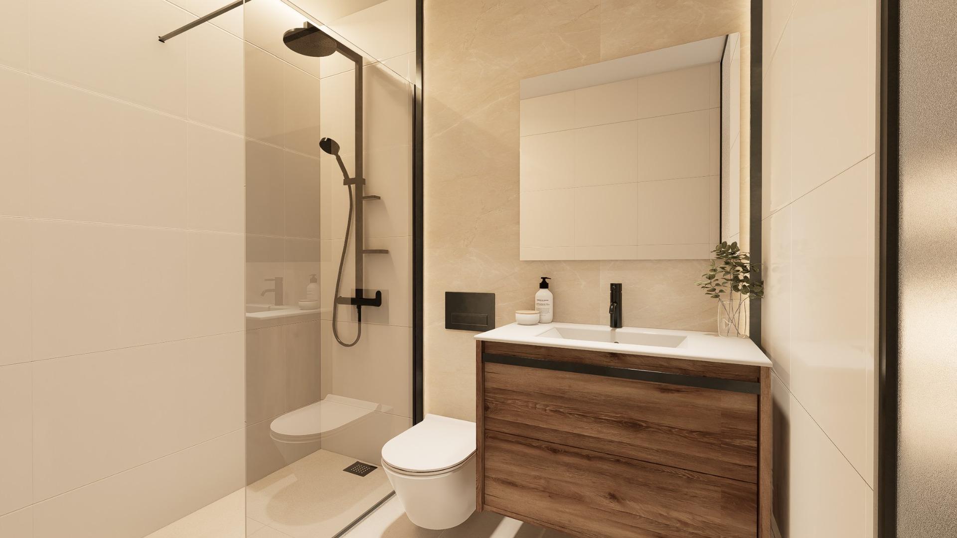 Bungalows de nueva construcción con jardín o solárium cerca de la playa en Pilar de la Horadada