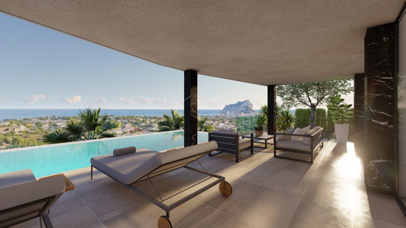 VILLA DE LUJO CON VISTAS A MAR EN PUEBLO COSTERO