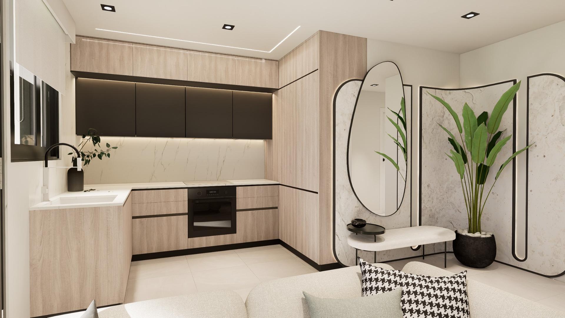 Bungalows de nueva construcción con jardín o solárium cerca de la playa en Pilar de la Horadada