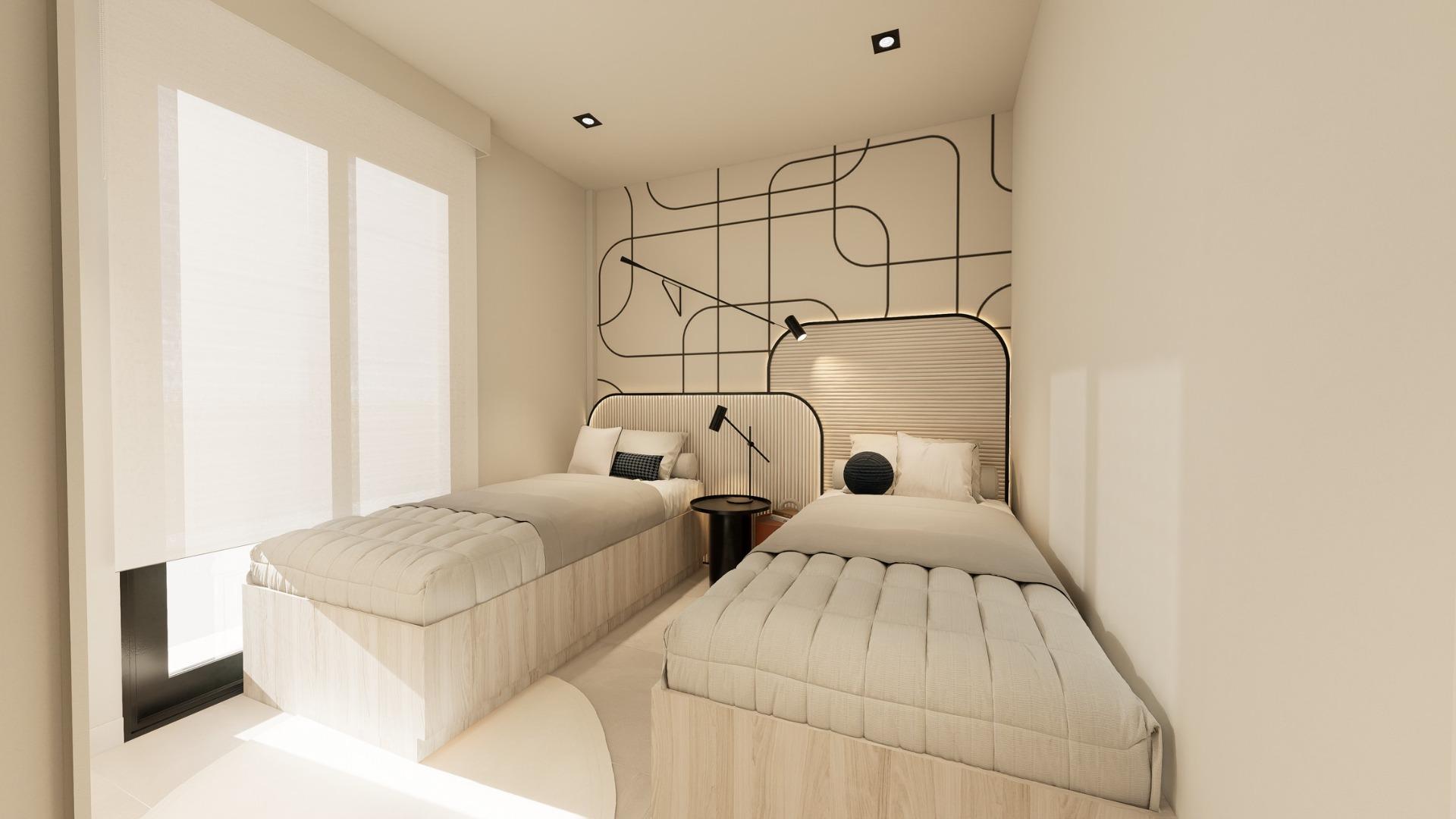 Bungalows de nueva construcción con jardín o solárium cerca de la playa en Pilar de la Horadada