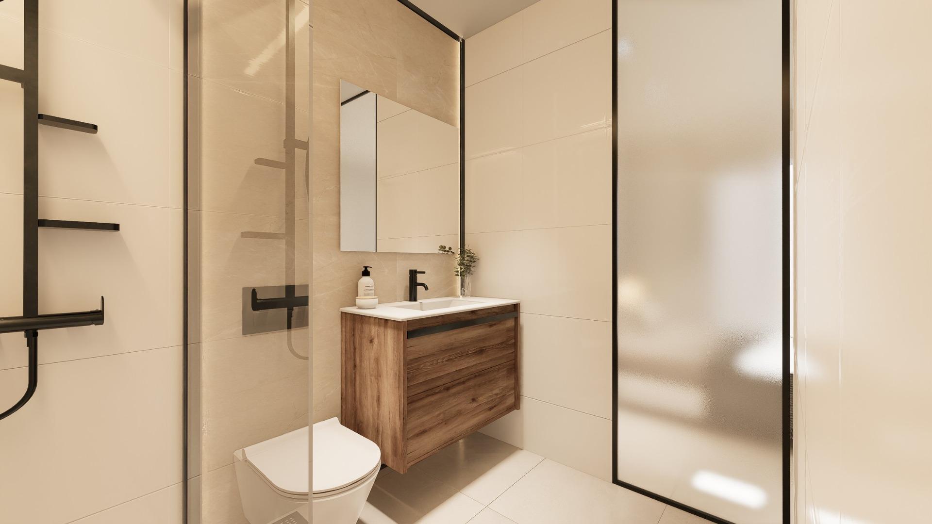 Bungalows de nueva construcción con jardín o solárium cerca de la playa en Pilar de la Horadada