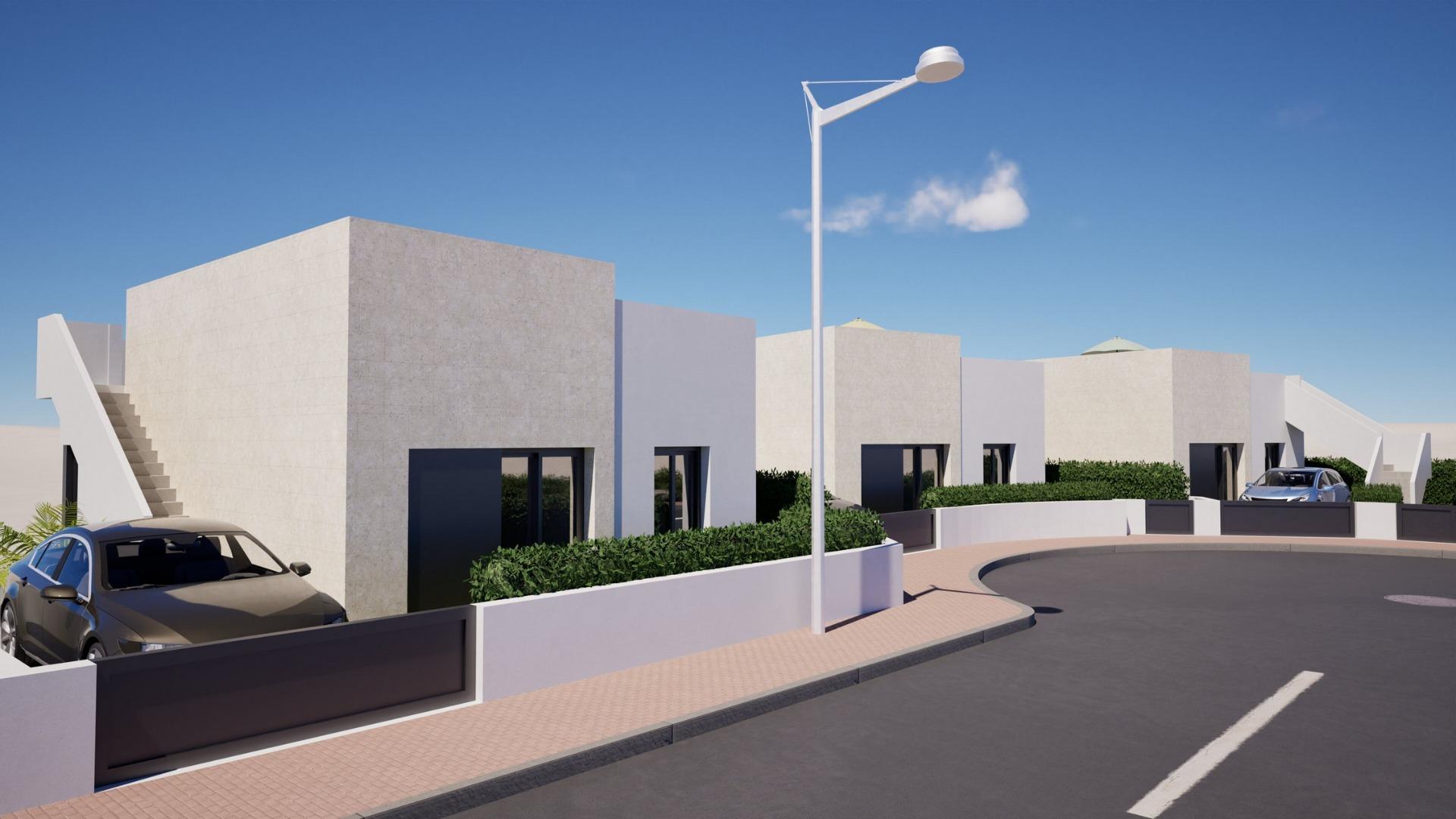 Promoción de 3 Villas independientes de nueva construcción con piscina privada en el Country Club de Mazarrón