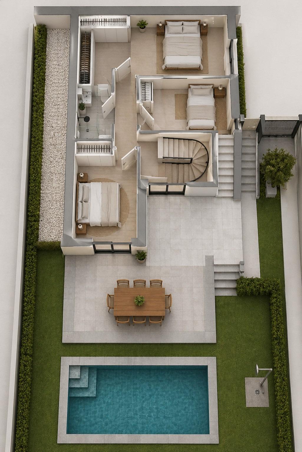 Promoción de 3 Villas independientes de nueva construcción con piscina privada en el Country Club de Mazarrón