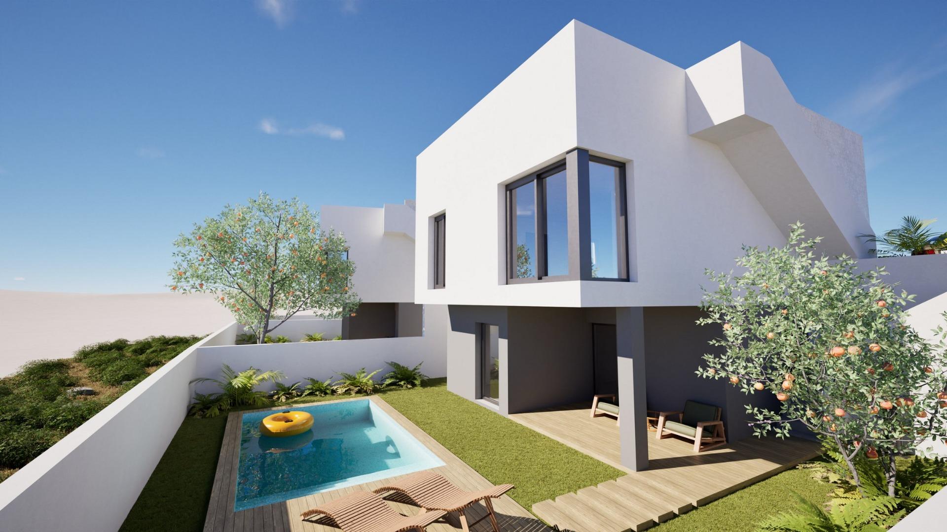 Promoción de 3 Villas independientes de nueva construcción con piscina privada en el Country Club de Mazarrón