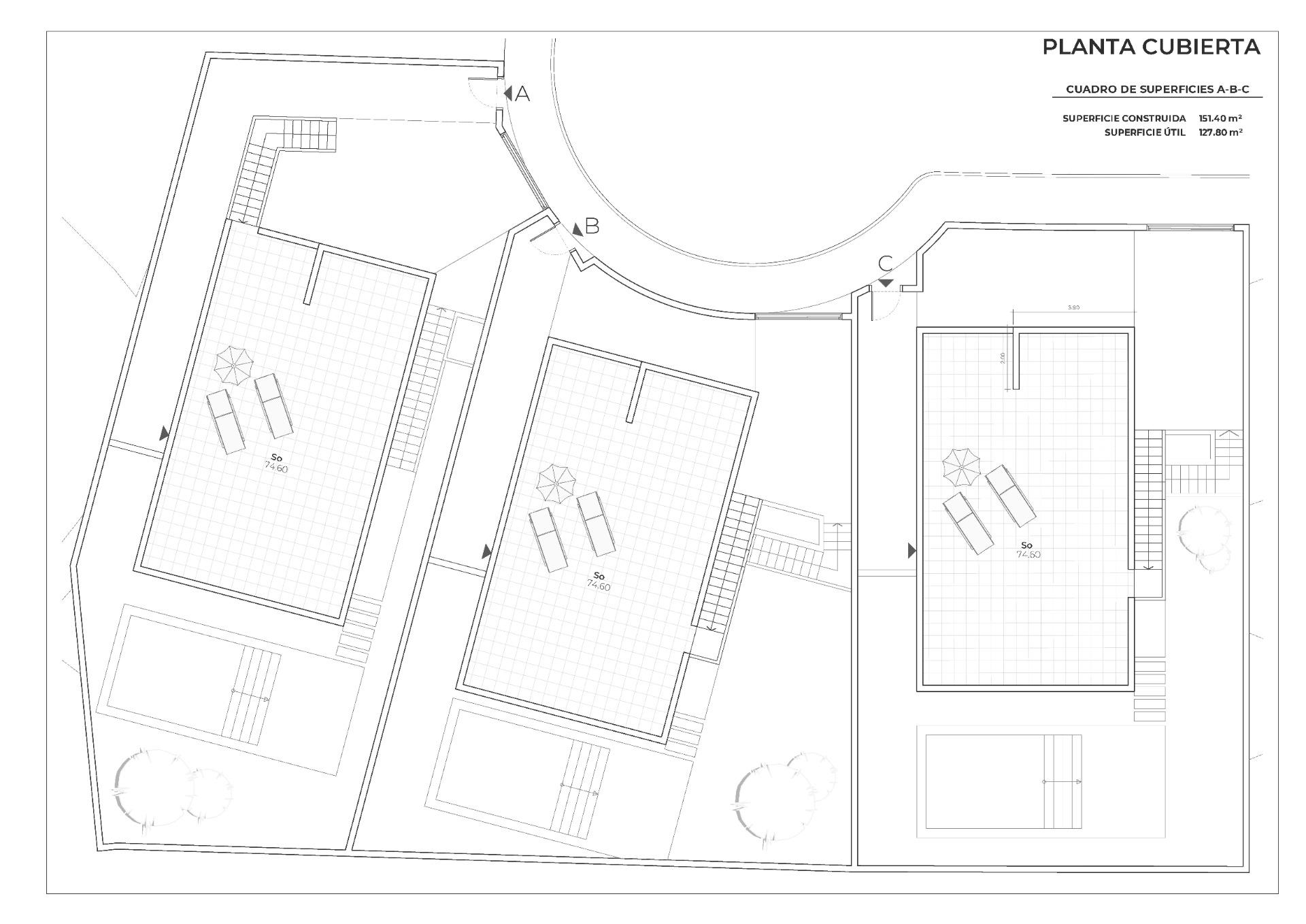 Promoción de 3 Villas independientes de nueva construcción con piscina privada en el Country Club de Mazarrón