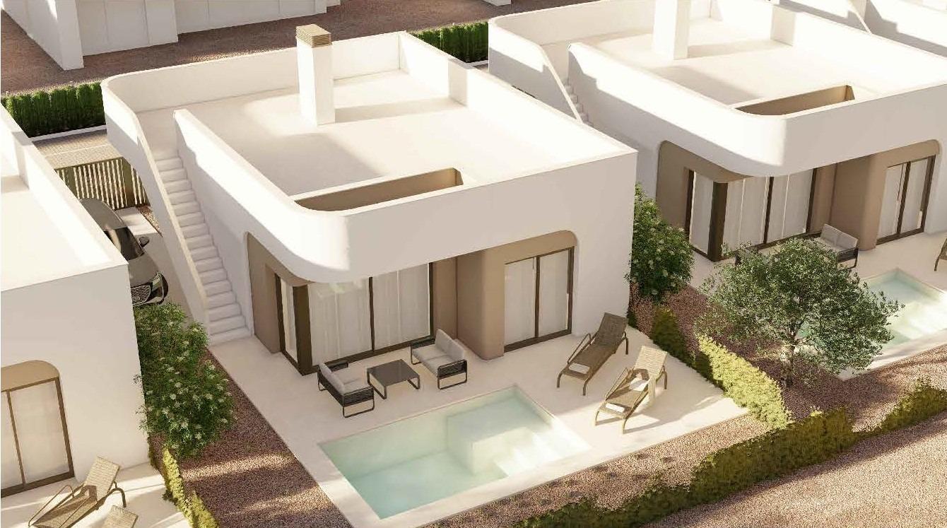 Exclusivas villas con piscina privada en Hacienda del Álamo Golf Resort, Costa Cálida
