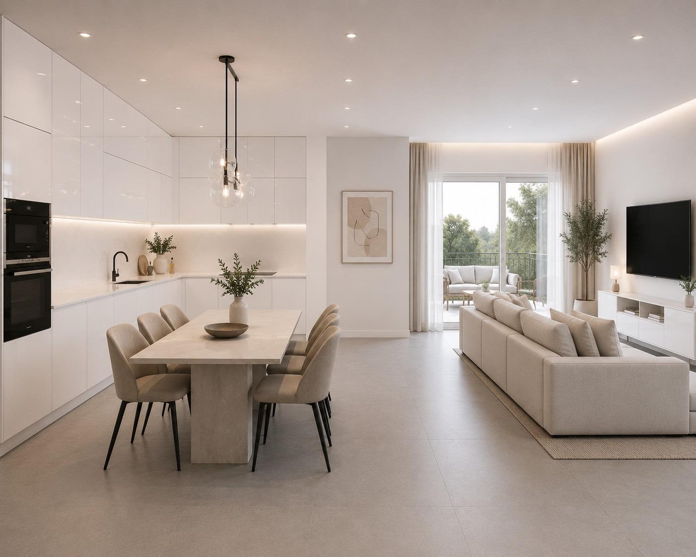 Promoción de 4 Villas adosadas y pareadas de nueva construcción con piscina privada en el Country Club de Mazarrón
