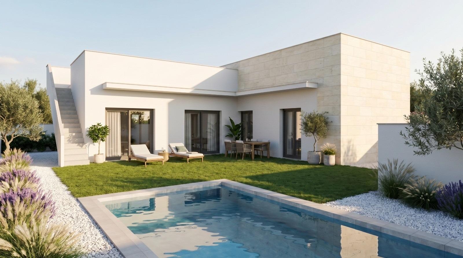 Promoción de 2 Villas independientes de nueva construcción con piscina privada en el Country Club de Mazarrón