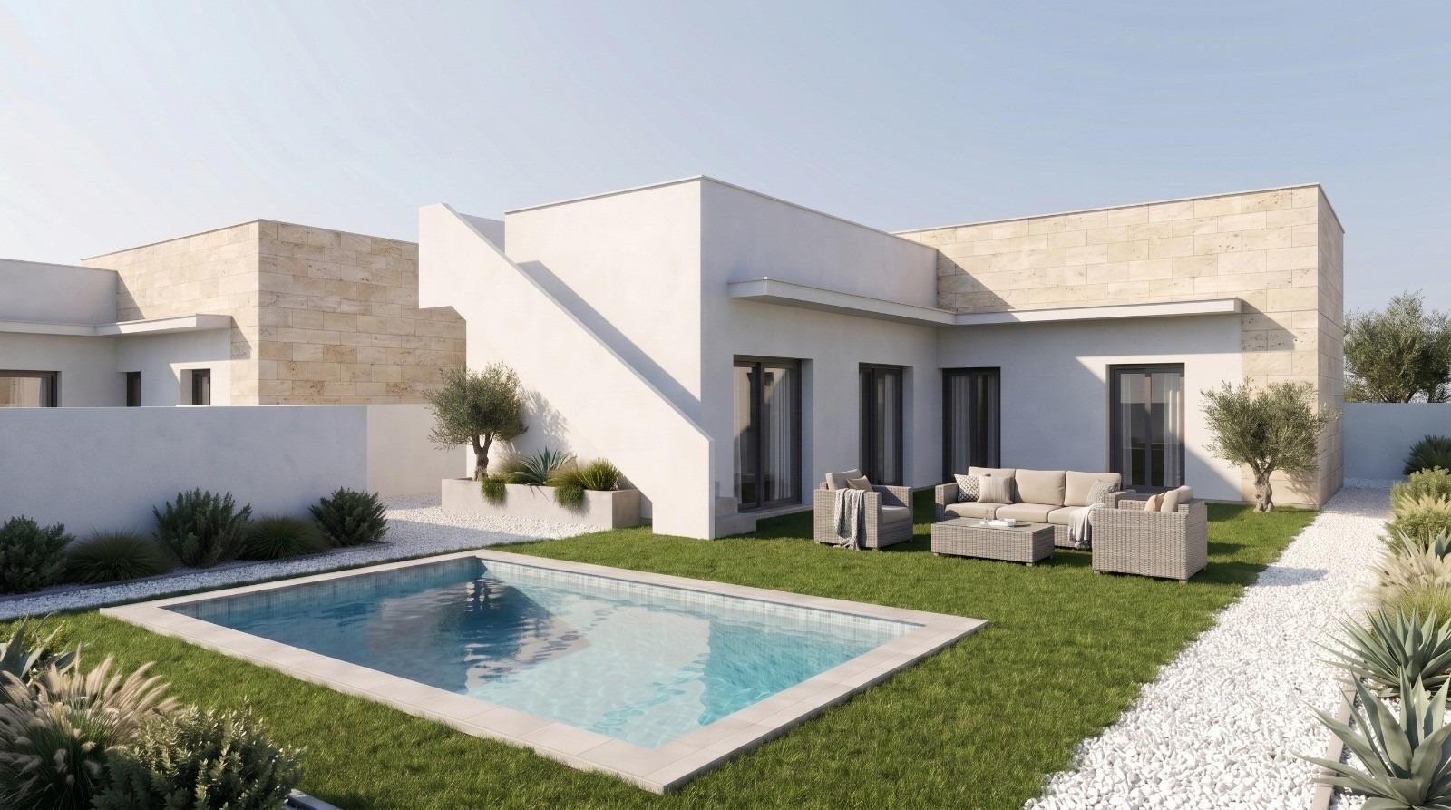 Promoción de 2 Villas independientes de nueva construcción con piscina privada en el Country Club de Mazarrón