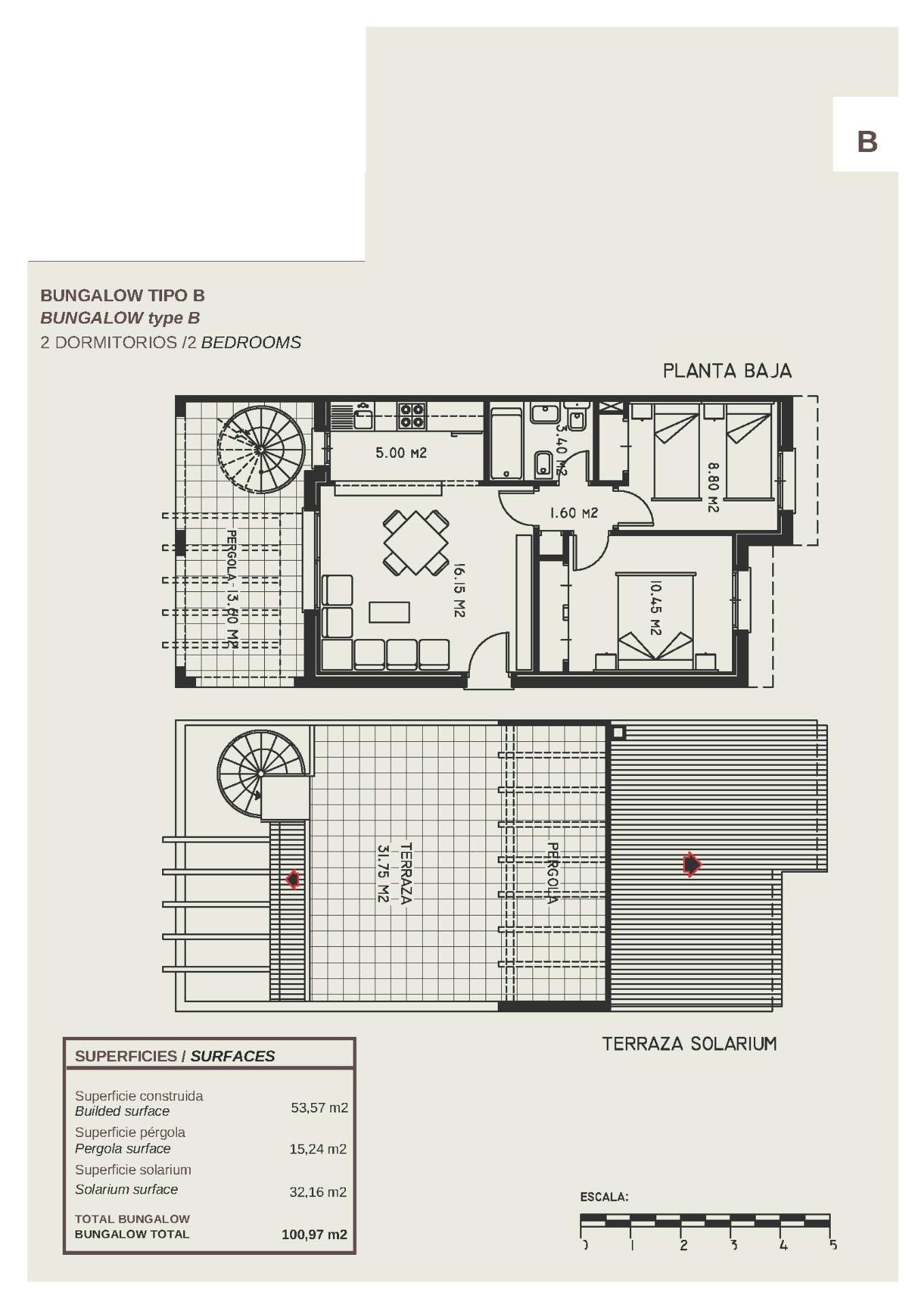 APARTAMENTOS BUNGALOW PLANTA ALTA EN CALPE