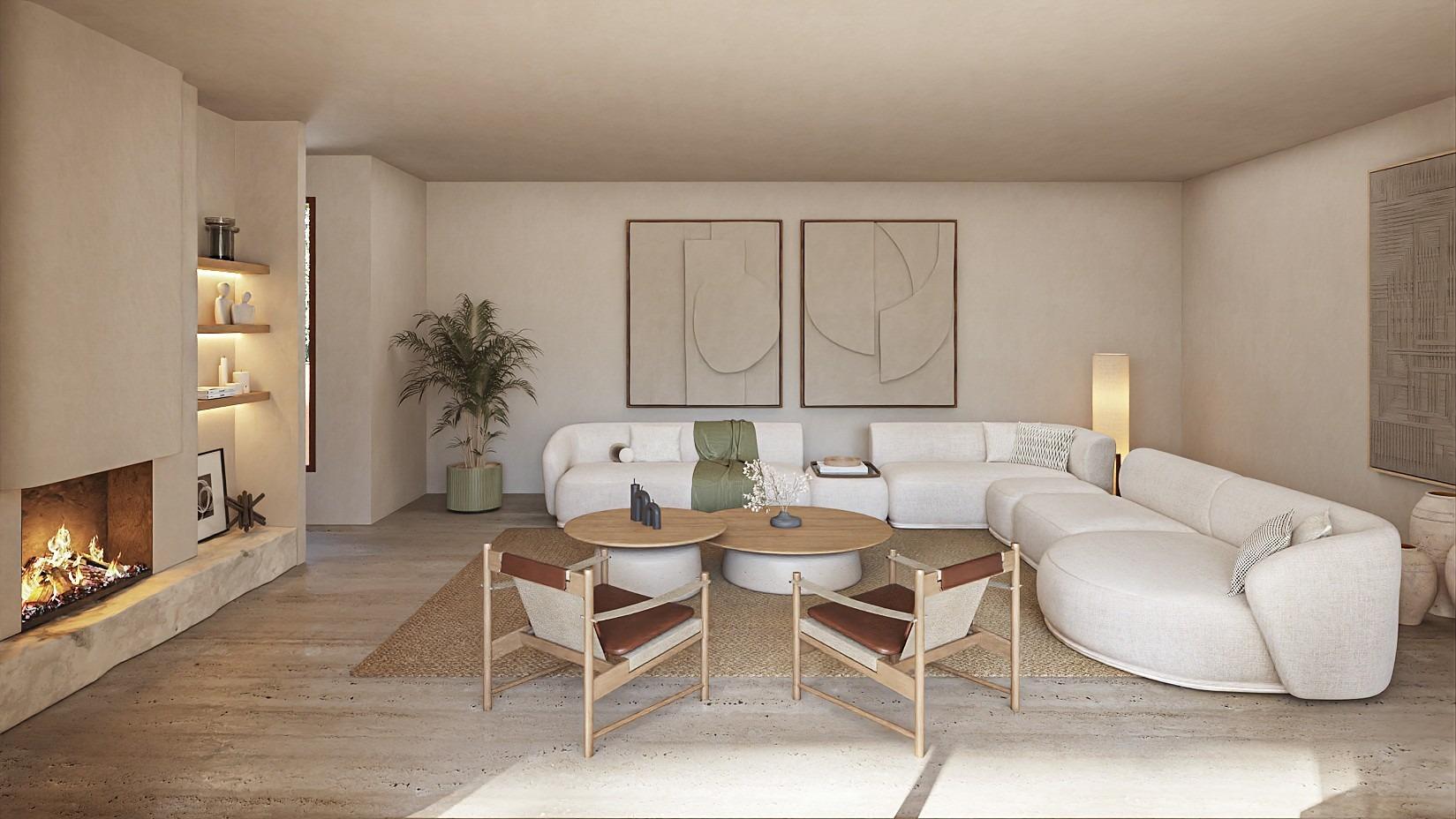 Villa de lujo de estilo ibicenco en La Fustera (Benissa Costa) A solo 1 km de la playa