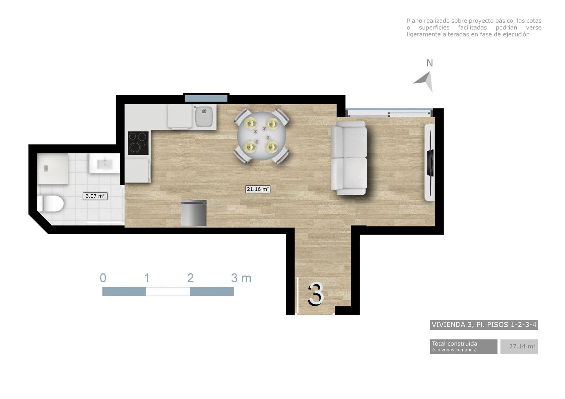 Estudios y apartamentos de nueva construcción en el centro de Torrevieja, cerca de la playa