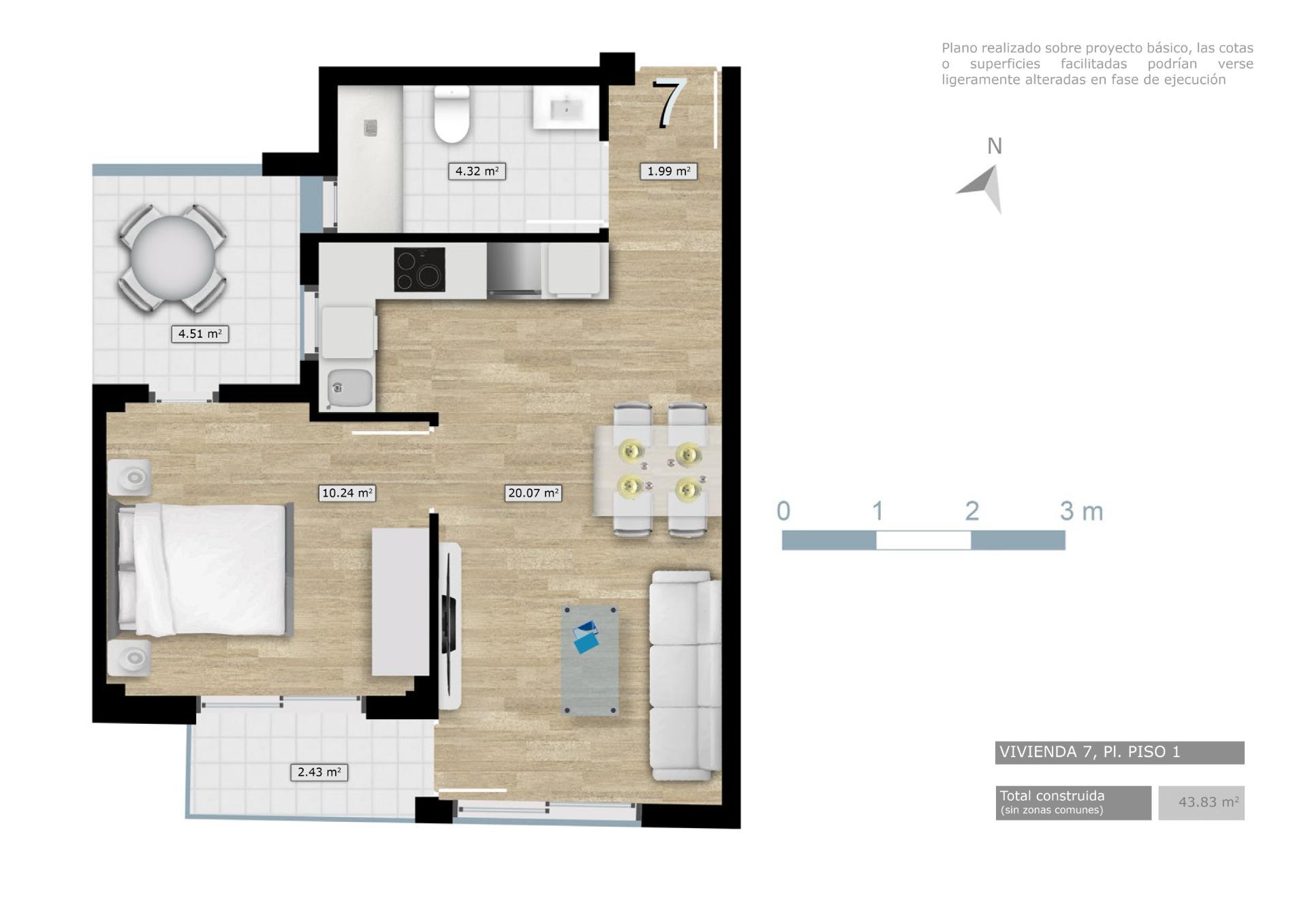 Estudios y apartamentos de nueva construcción en el centro de Torrevieja, cerca de la playa