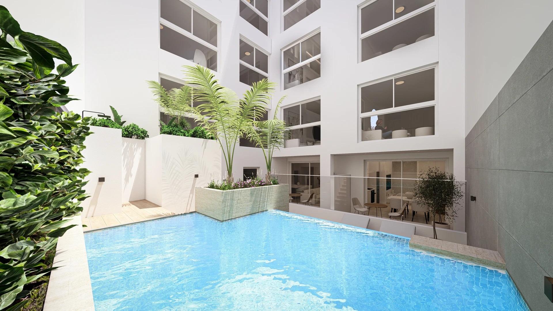Estudios y apartamentos de nueva construcción en el centro de Torrevieja, cerca de la playa