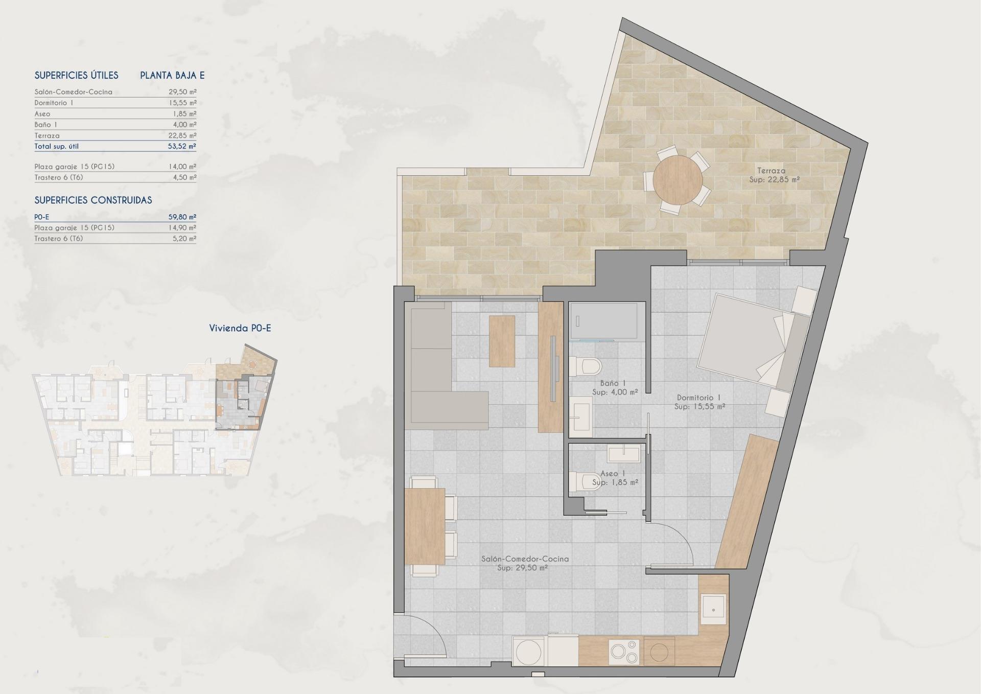 Apartamentos de nueva construcción en venta en Lo Pagan (San Pedro del Pinatar) cerca de la playa