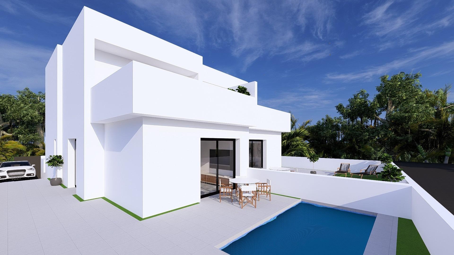 Villas pareadas de nueva construcción con piscina privada en Daya Nueva, Costa Blanca