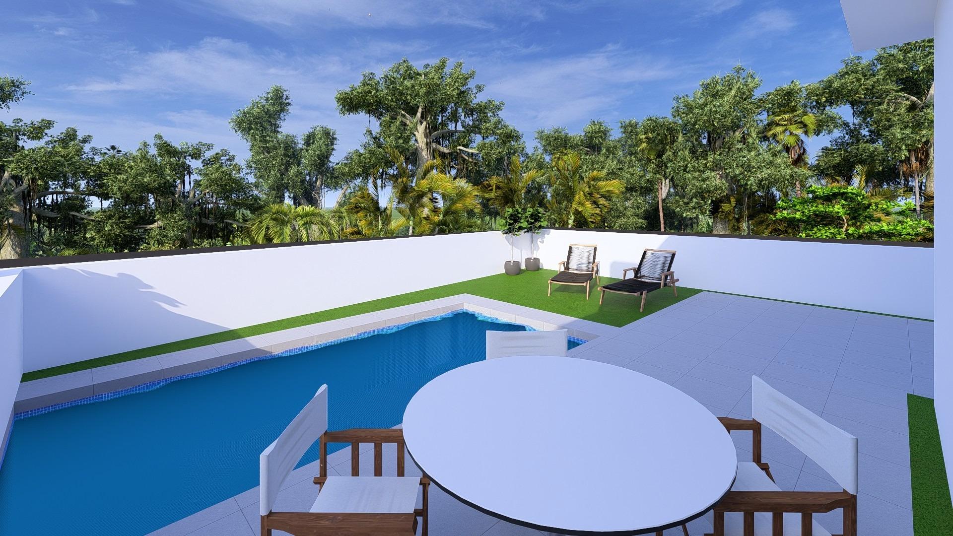 Villas pareadas de nueva construcción con piscina privada en Daya Nueva, Costa Blanca