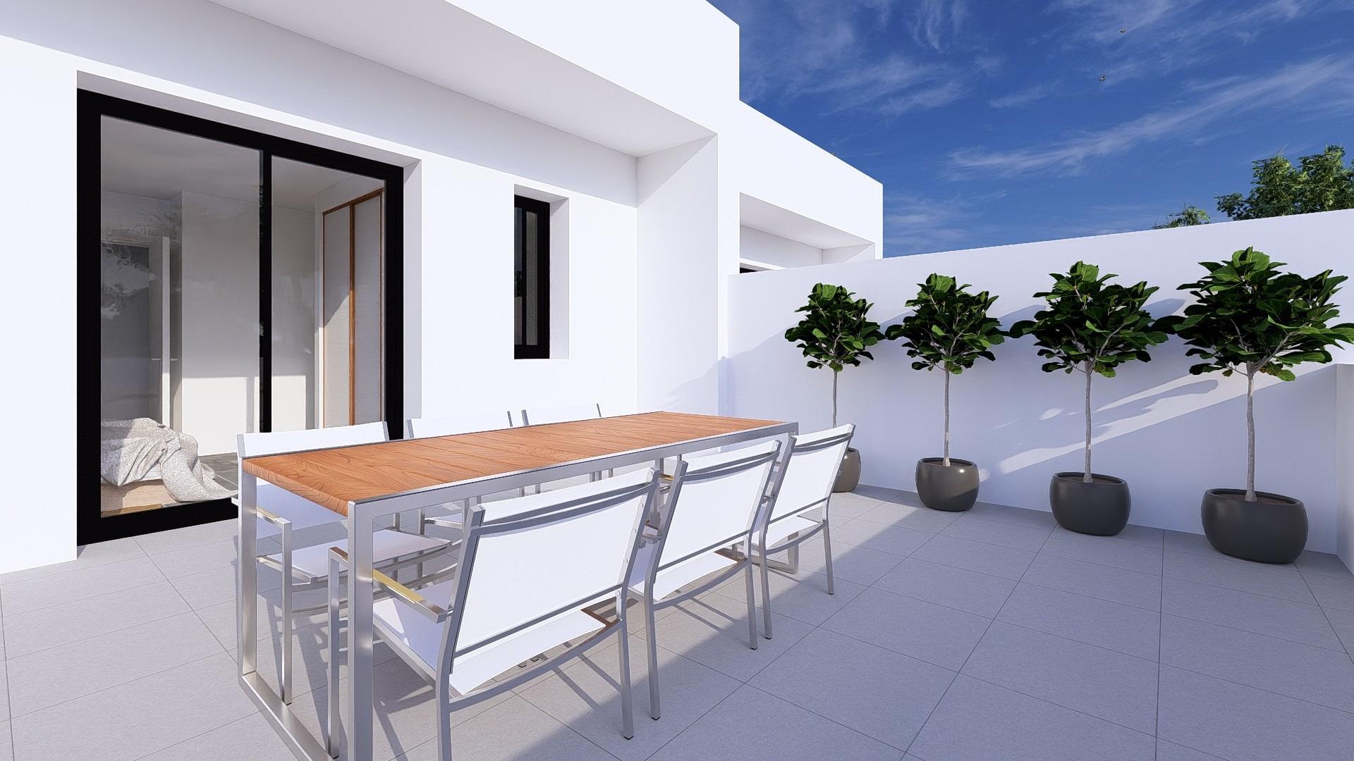 Villas pareadas de nueva construcción con piscina privada en Daya Nueva, Costa Blanca