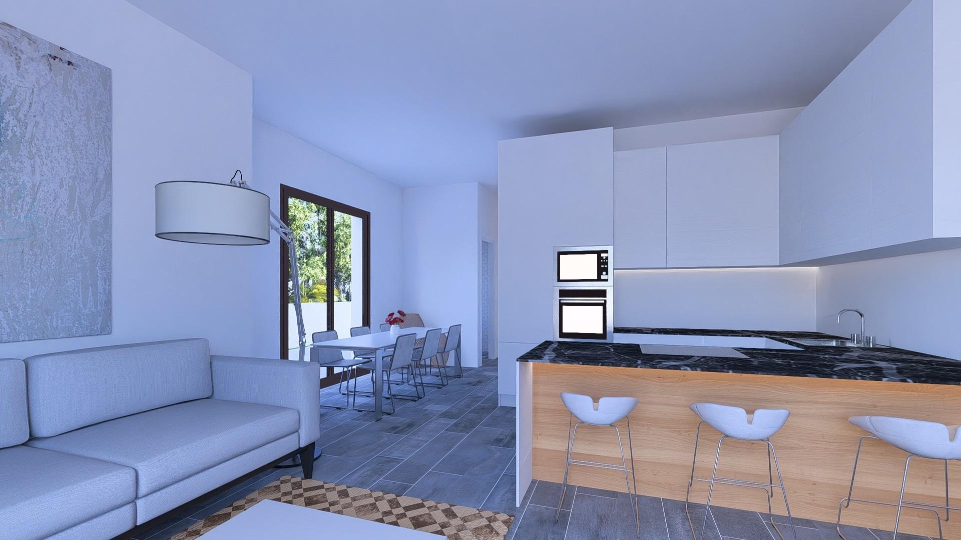 Villas pareadas de nueva construcción con piscina privada en Daya Nueva, Costa Blanca