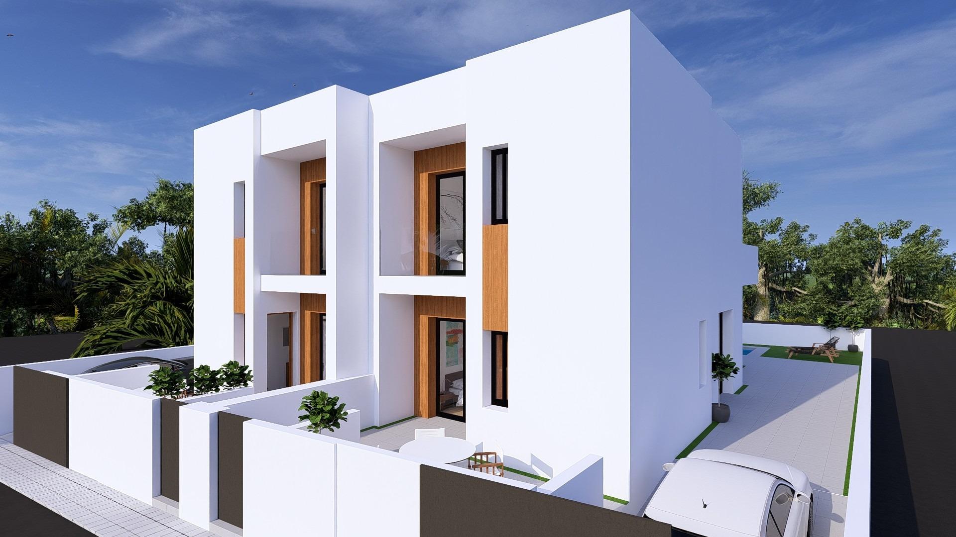 Villas pareadas de nueva construcción con piscina privada en Daya Nueva, Costa Blanca