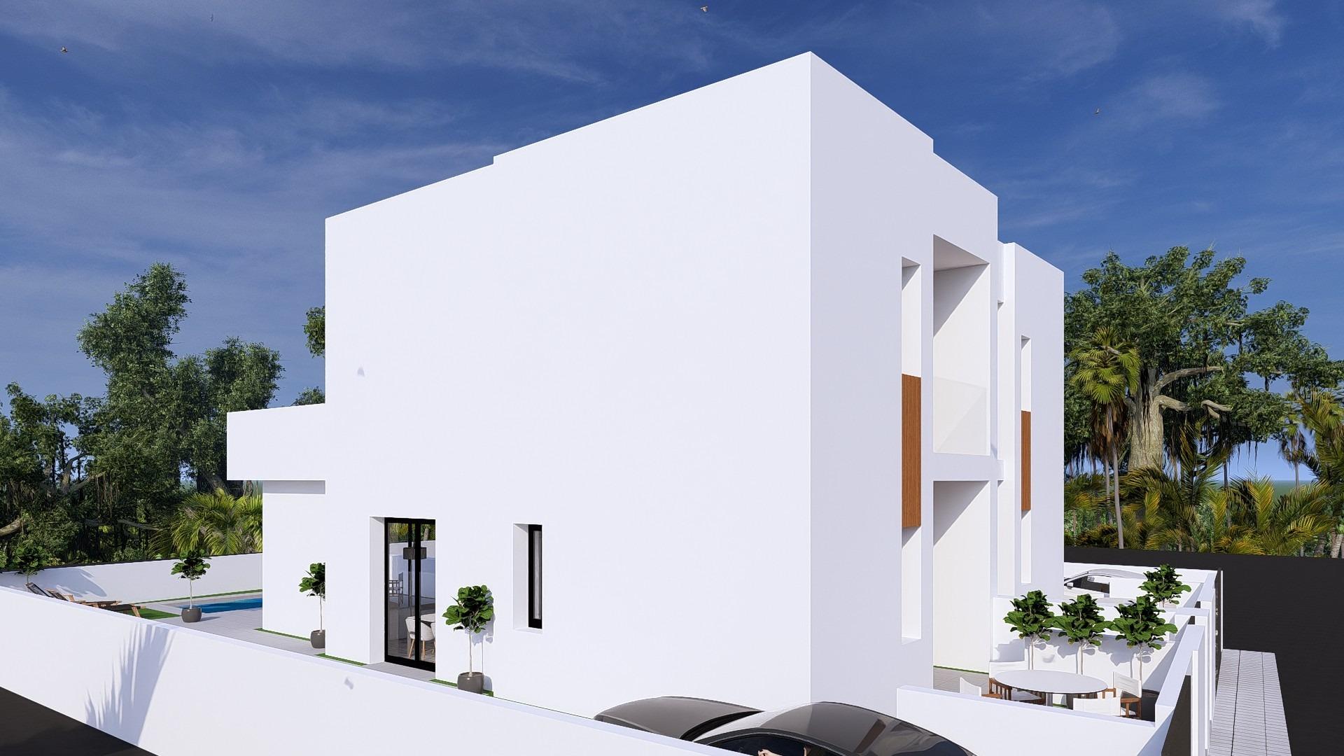 Villas pareadas de nueva construcción con piscina privada en Daya Nueva, Costa Blanca