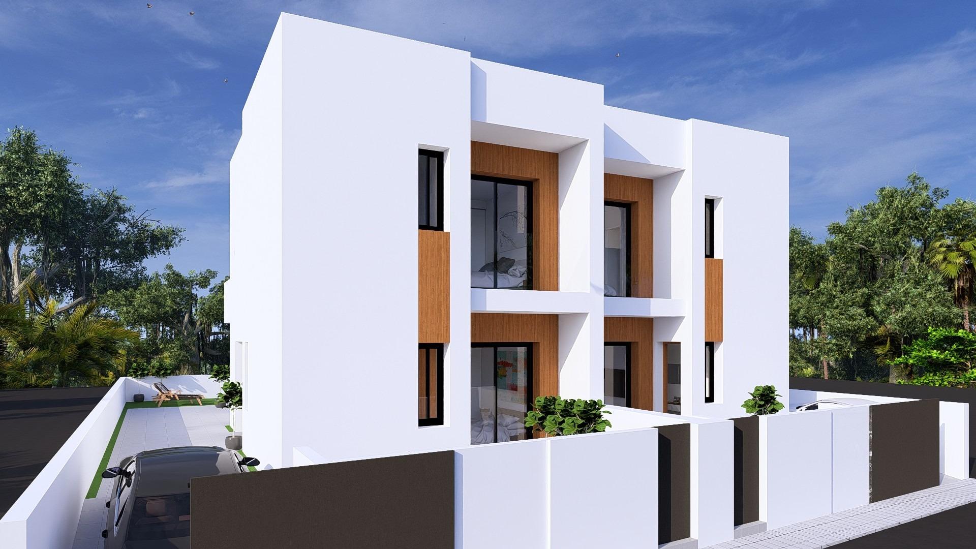 Villas pareadas de nueva construcción con piscina privada en Daya Nueva, Costa Blanca