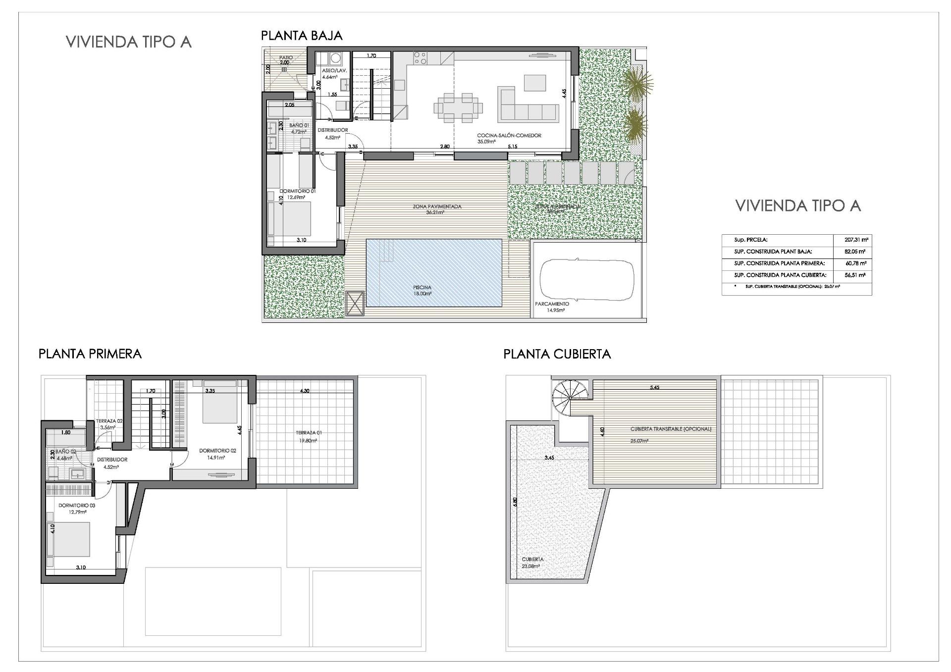 Villas adosadas de nueva construcción en Bigastro, Alicante