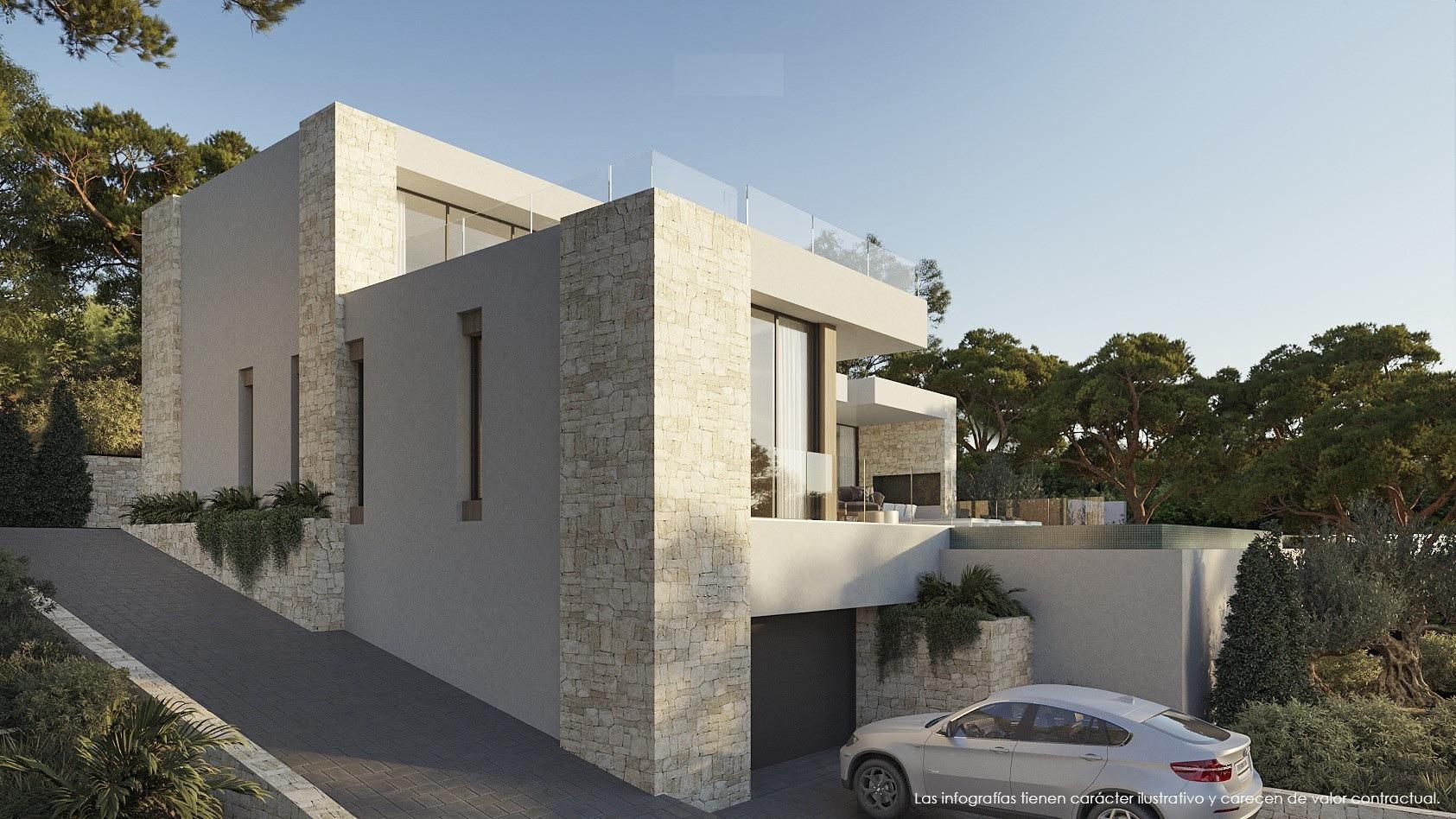 Villa de lujo de nueva construcción con vistas al mar en San Jaime, Benissa
