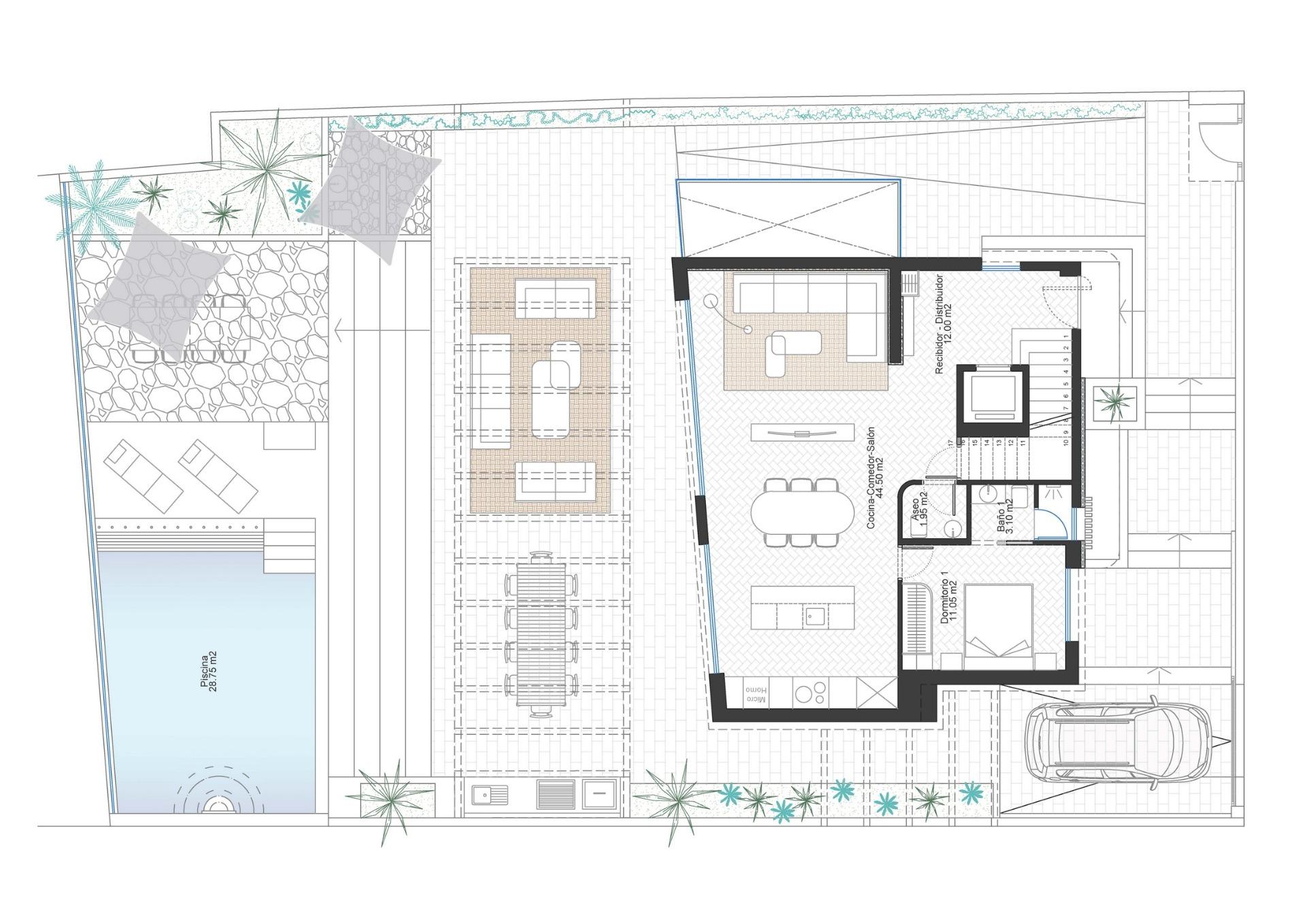 Exclusivas villas de lujo en primera línea de mar en Cala Flores, Cabo de Palos