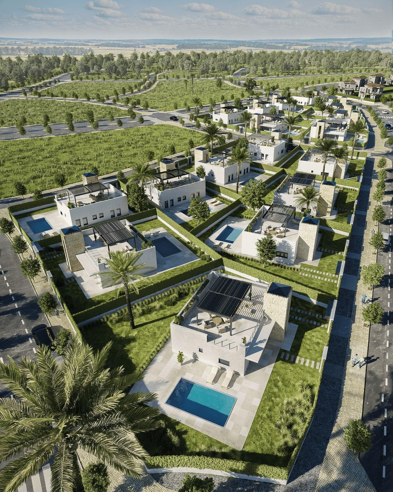 Villas mediterráneas de nueva construcción en amplias parcelas en Lorca, Costa Cálida