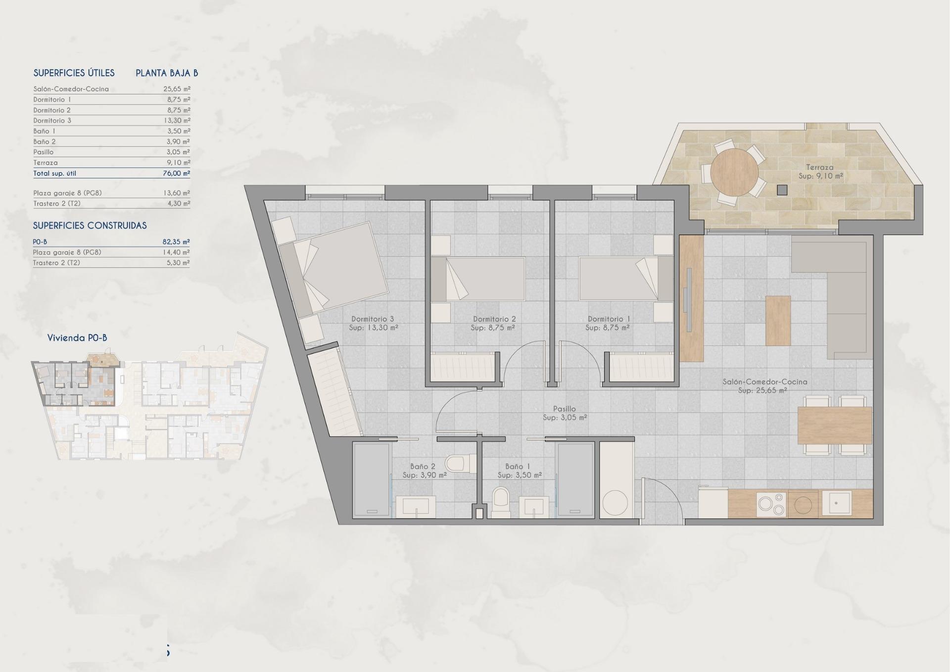 Apartamentos de nueva construcción en venta en Lo Pagan (San Pedro del Pinatar) cerca de la playa