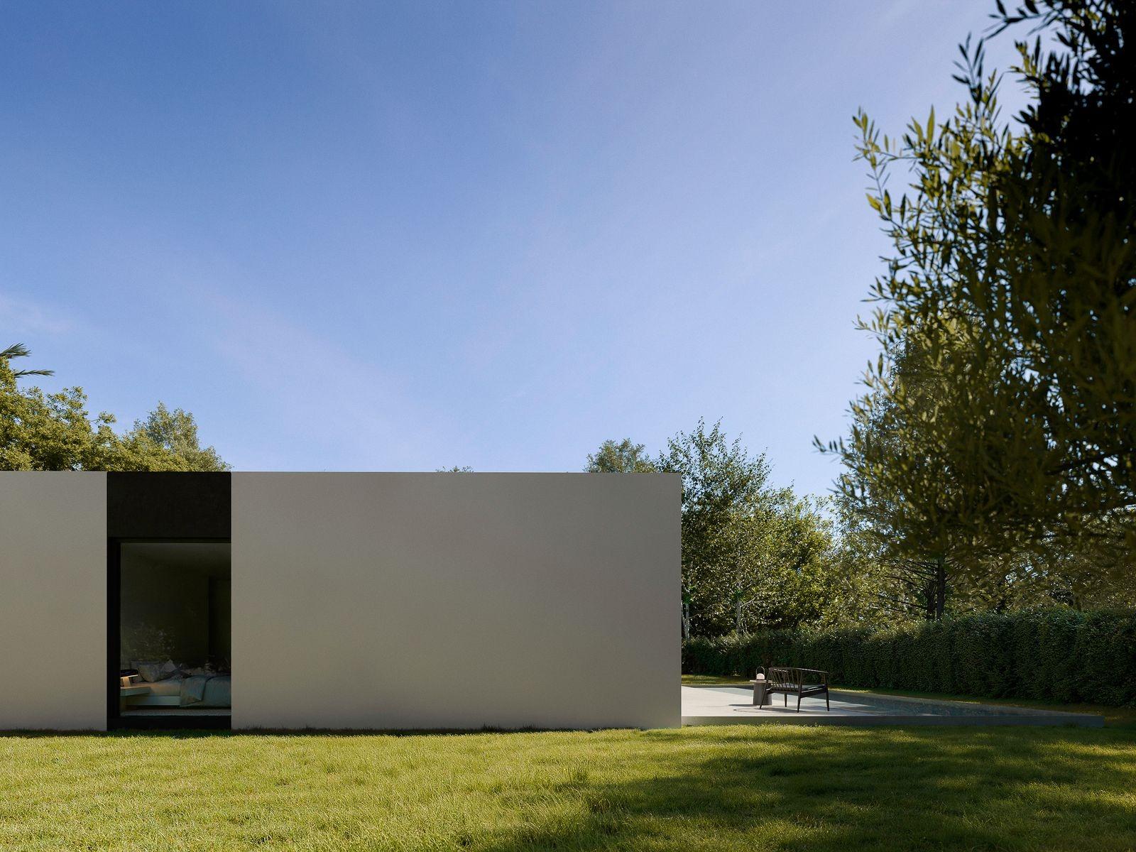 Villa minimalista de nueva construcción en Benidorm con piscina privada