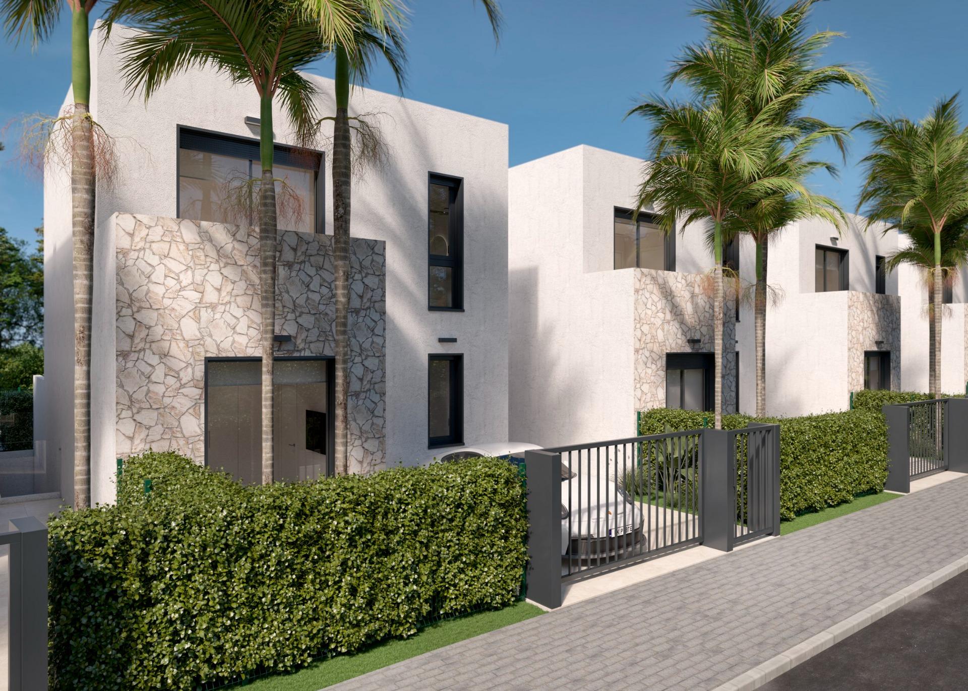 Villas de nueva construcción con piscina privada en Santa Rosalia Lake and Life Resort, Murcia