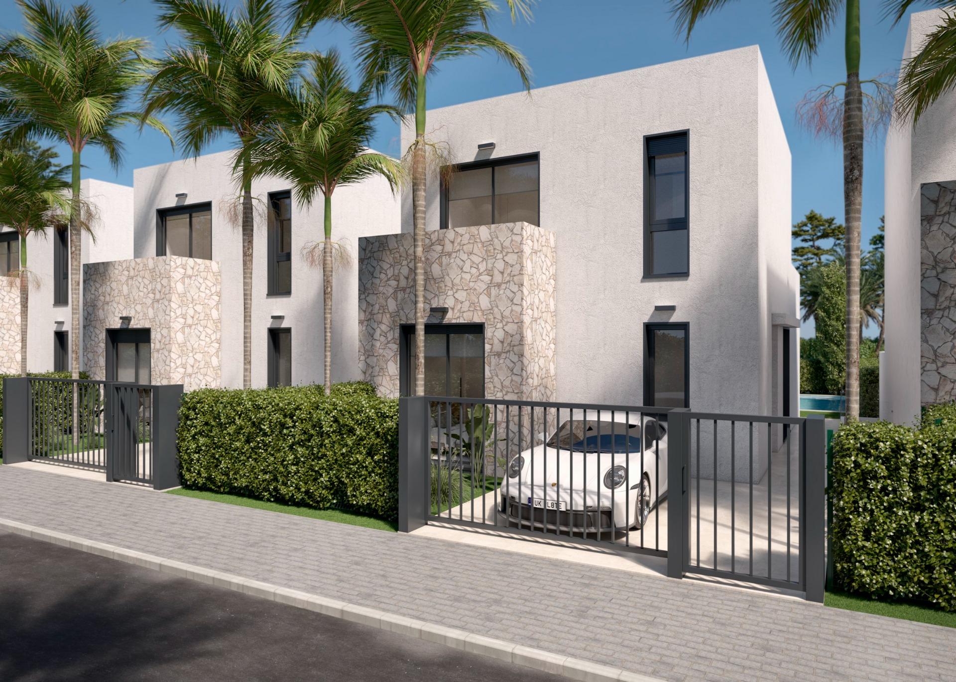 Villas de nueva construcción con piscina privada en Santa Rosalia Lake and Life Resort, Murcia