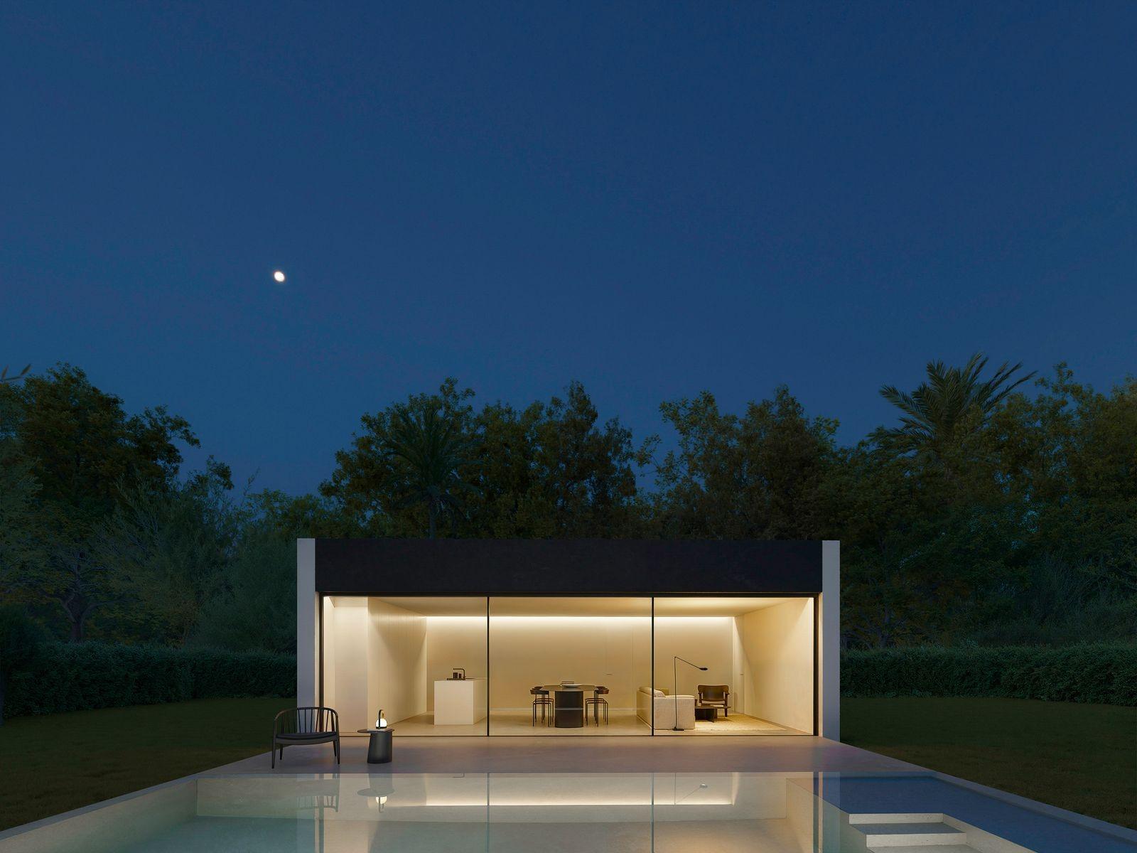 Villa minimalista de nueva construcción en Benidorm con piscina privada