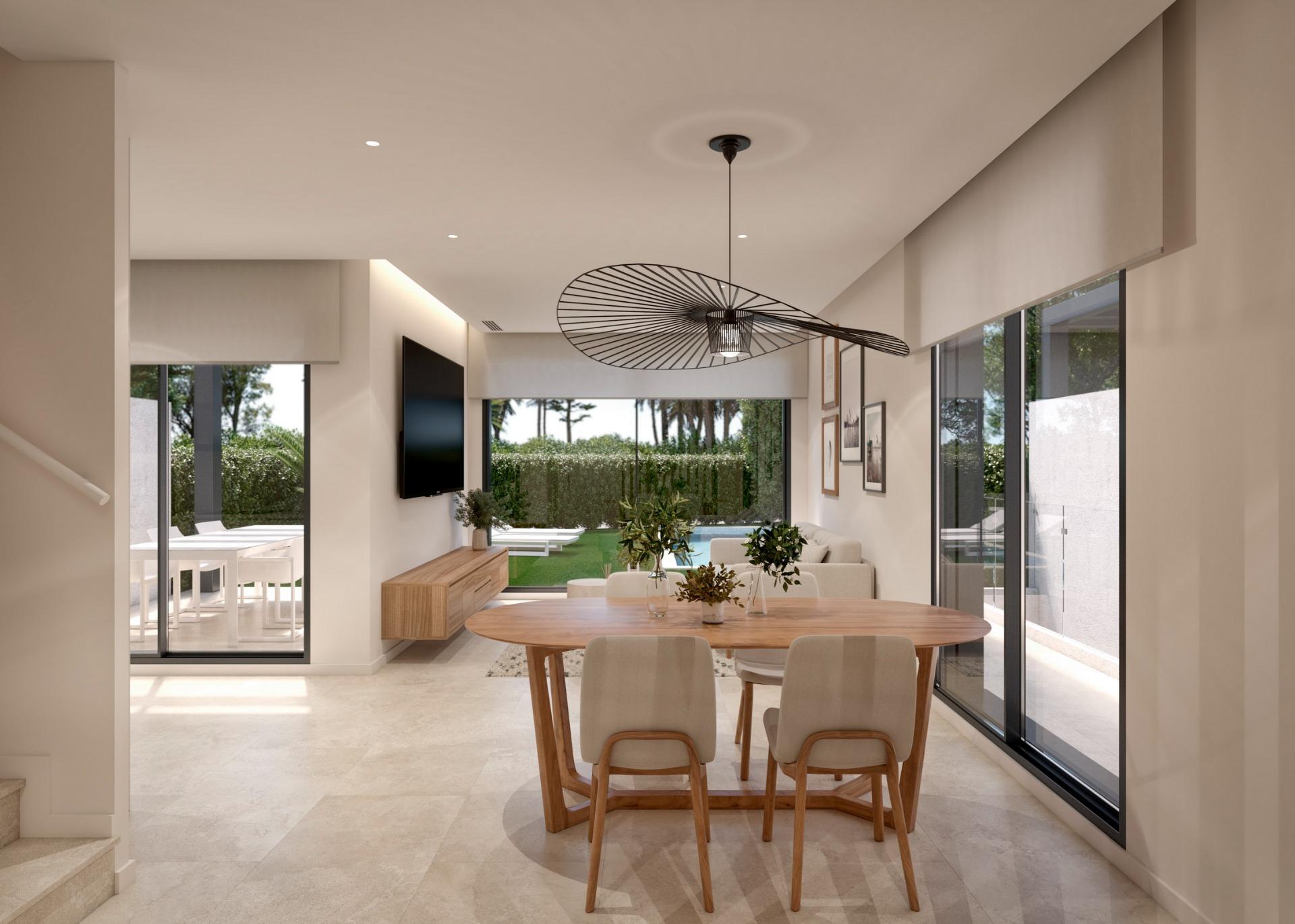 Villas de nueva construcción con piscina privada en Santa Rosalia Lake and Life Resort, Murcia